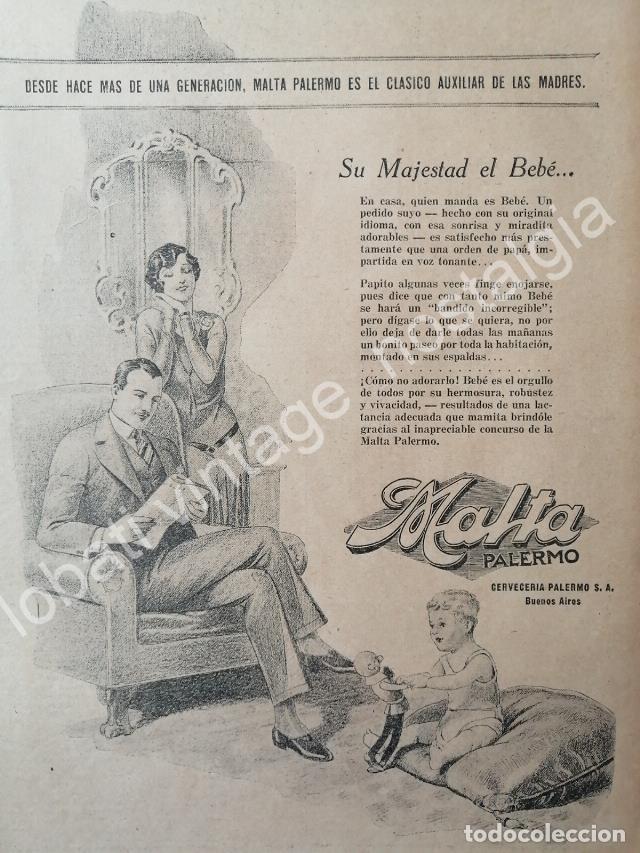 Collectionnisme d'affiches: CARTEL ANTIGUO ORIGINAL DE CERVEZA PALERMO 1930s ARGENTINA CERVECERIA PALERMO /12