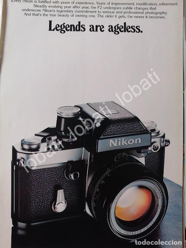Collectionnisme d'affiches: CARTEL ANTIGUO ORIGINAL DE CAMARAS FOTOGRAFICAS NIKON 1970s /454