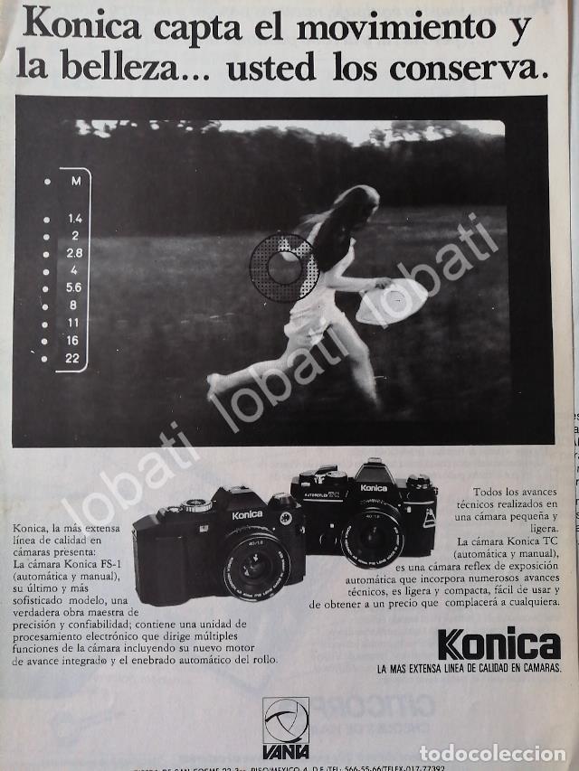 Collectionnisme d'affiches: CARTEL ANTIGUO ORIGINAL DE CAMARAS FOTOGRAFICAS KONIKA FS-1 1980s /524