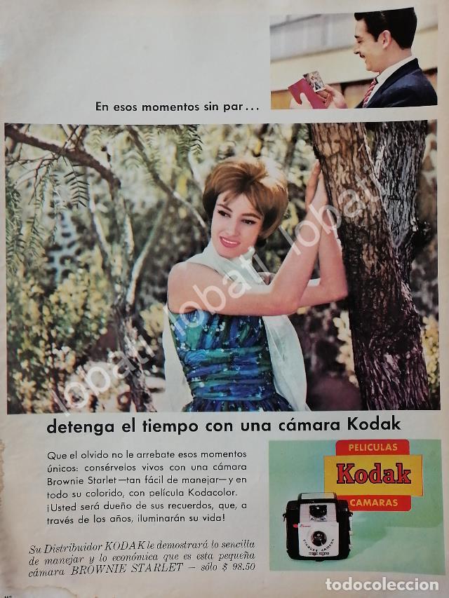 Collectionnisme d'affiches: CARTEL ANTIGUO ORIGINAL DE CAMARAS FOTOGRAFICAS KODAK BROWNIE STARLET 1961 /590