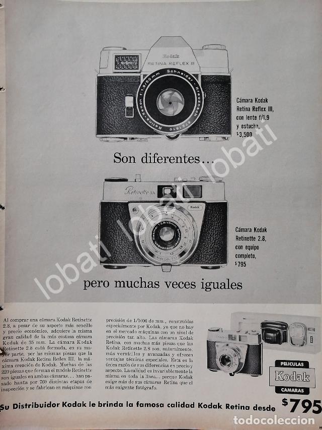 Collectionnisme d'affiches: CARTEL ANTIGUO ORIGINAL DE CAMARAS KODAK RETINA REFLEX III Y RETINETTE 1950s /601