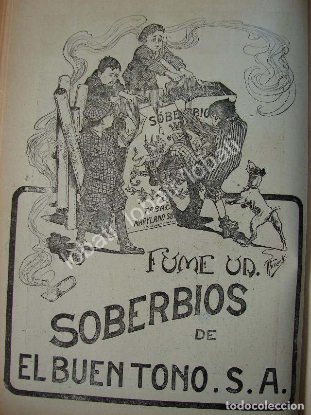 Collectionnisme d'affiches: CARTEL ANTIGUO ORIGINAL DE AFICHE DE CIGARROS SOBERBIOS CIGARRERA EL BUEN TONO 1914 /277