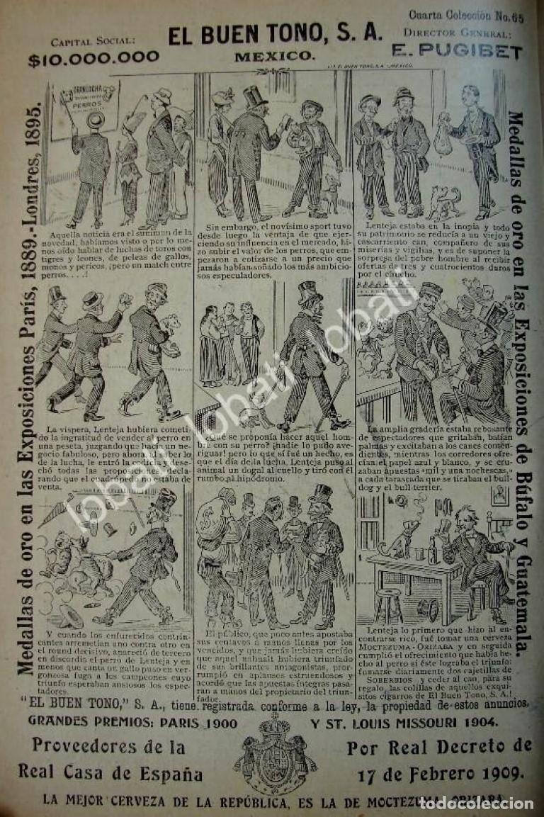 Collectionnisme d'affiches: CARTEL ANTIGUO ORIGINAL DE AFICHE TIRA COMICA DE CIGARRERA EL BUEN TONO 1914 /278