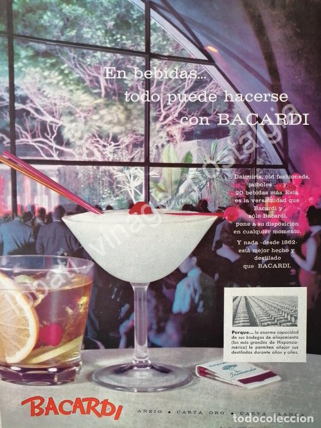 Collectionnisme d'affiches: CARTEL ANTIGUO ORIGINAL DE RON BACARDI 1959 /5