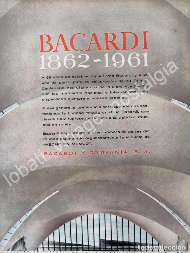 Collectionnisme d'affiches: CARTEL ANTIGUO ORIGINAL DE RON BACARDI 99 ANIVERSARIO 1961 /RARO
