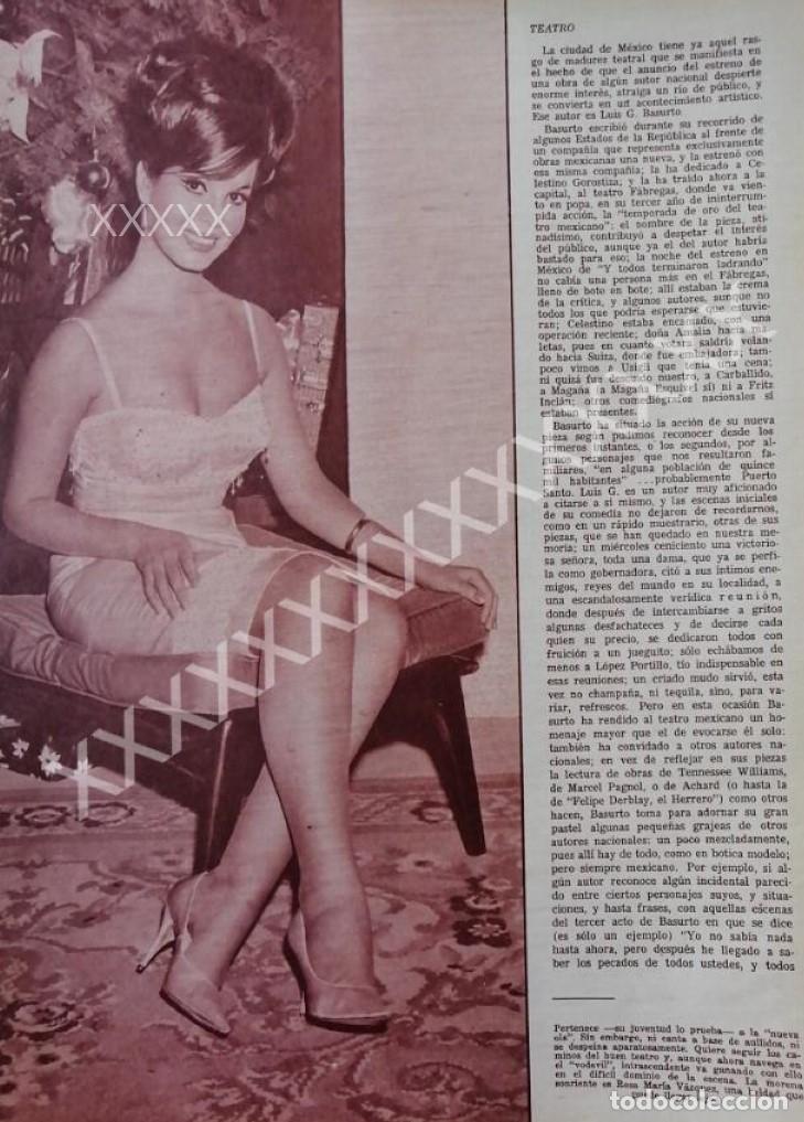 Poster collecting: CARTEL ANTIGUO ORIGINAL DE ROSA MARIA VAZQUEZ 1964