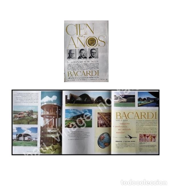 Poster collecting: CARTEL ANTIGUO ORIGINAL DE RON BACARDI 100 ANIVERSARIO / RARO