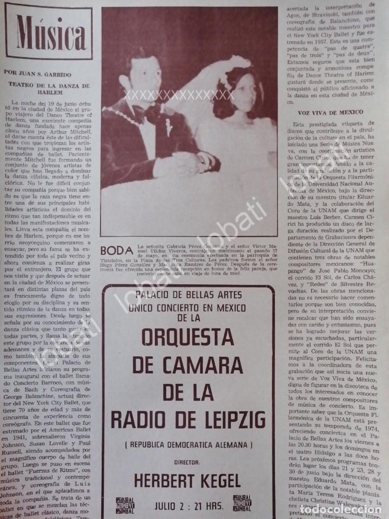 Poster collecting: CARTEL ANTIGUO ORIGINAL DE . BODA VILCHIS PEREZ 1974 Y MAS
