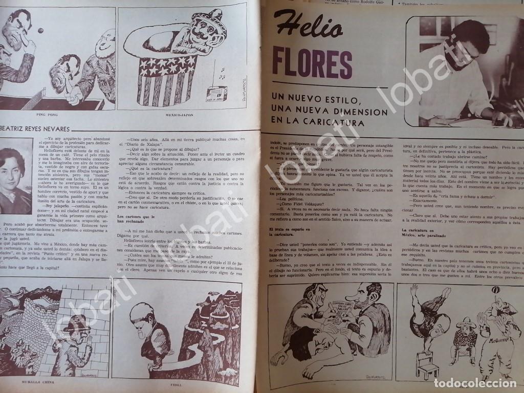 Poster collecting: CARTEL ANTIGUO ORIGINAL DE . CARICATURISTA. HELIO FLORES 1974