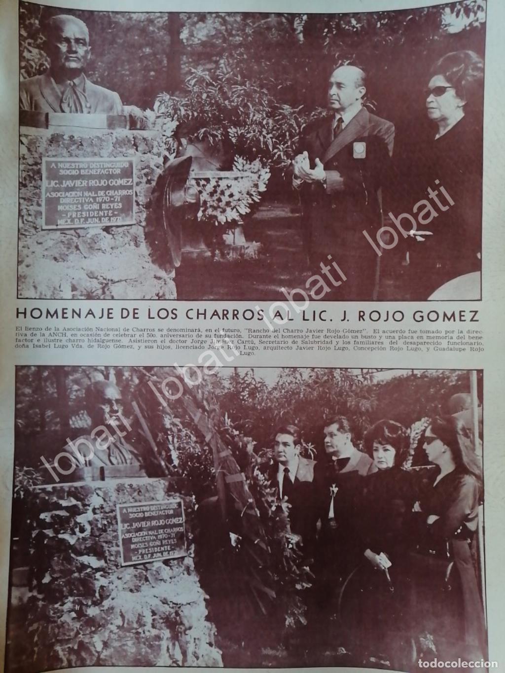Poster collecting: CARTEL ANTIGUO ORIGINAL DE . MANUMENTO A JAVIER ROJO GOMEZ
