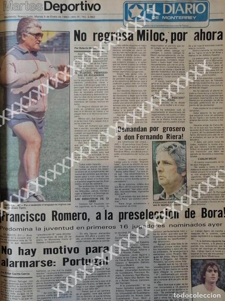 Poster collecting: CARTEL ANTIGUO ORIGINAL DE . NO REGRESA CARLOS MILOC (TIGRES) 1983
