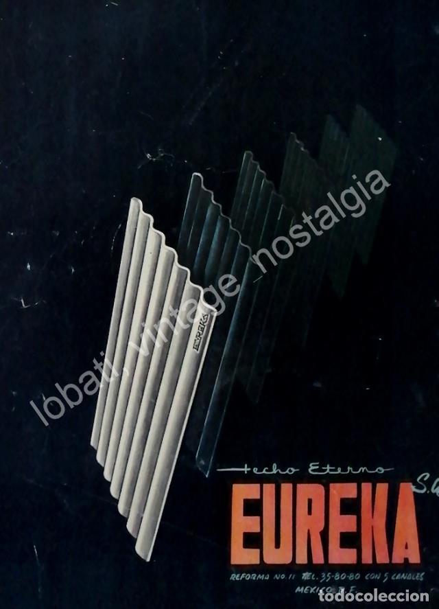 Poster collecting: CARTEL ANTIGUO ORIGINAL DE TECHO ETERNO EUREKA S.A 1955