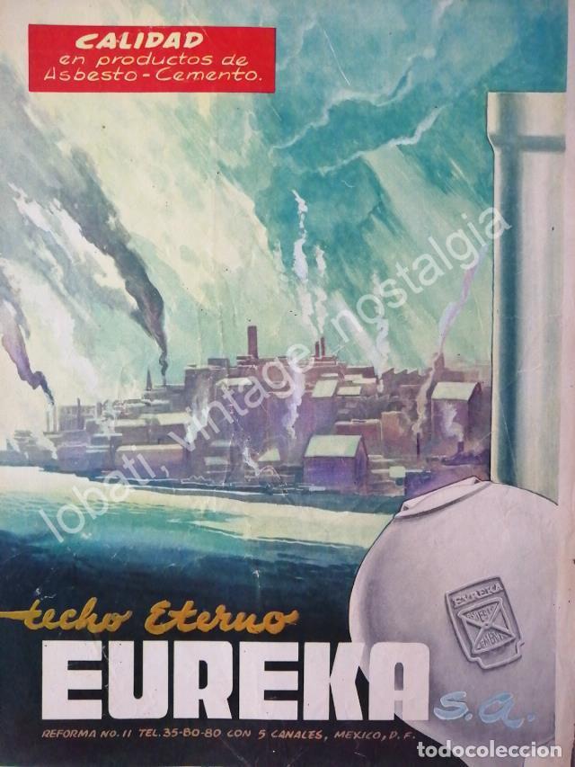 Poster collecting: CARTEL ANTIGUO ORIGINAL DE TECHO ETERNO EUREKA S.A PUBLICIDAD ARTISTICA 1950s /6