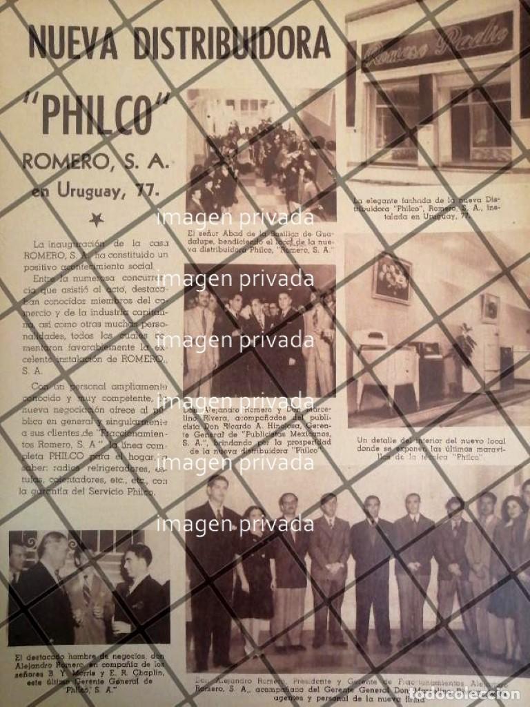 Poster collecting: CARTEL RETRO INAUGURAN PHILCO DE MEXICO 1946