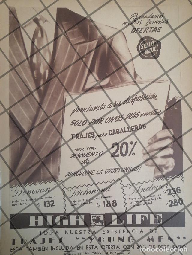 Poster collecting: CARTEL RETRO TIENDAS HIGH LIFE 1944 E11