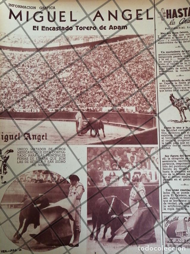 Poster collecting: AFICHE ANTIGUO TORERO MIGUEL ANGEL GARCIA 1954