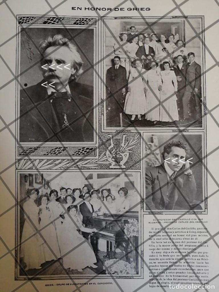 Poster collecting: AFICHE ANTIGUO PIANISTA CARLOS DEL CASTILLO Y ALUMNOS 1910