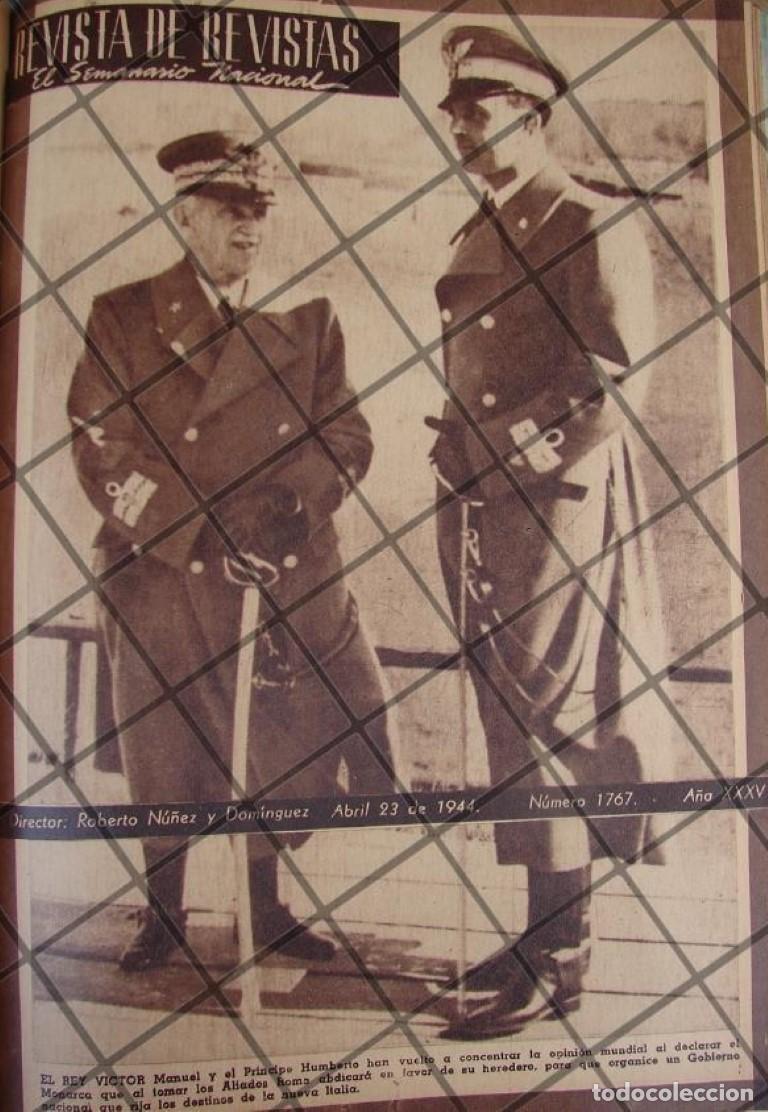 Poster collecting: AFICHE ANTIGUO EL REY VICTOR MANUEL E HIJO 1944