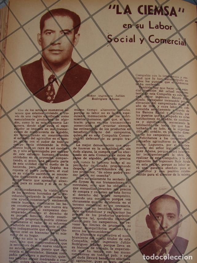 Sammeln von Plakaten: AFICHE ANTIGUO CIEMSA. JULIAN RODRIGUEZ ADAME, TORREON.