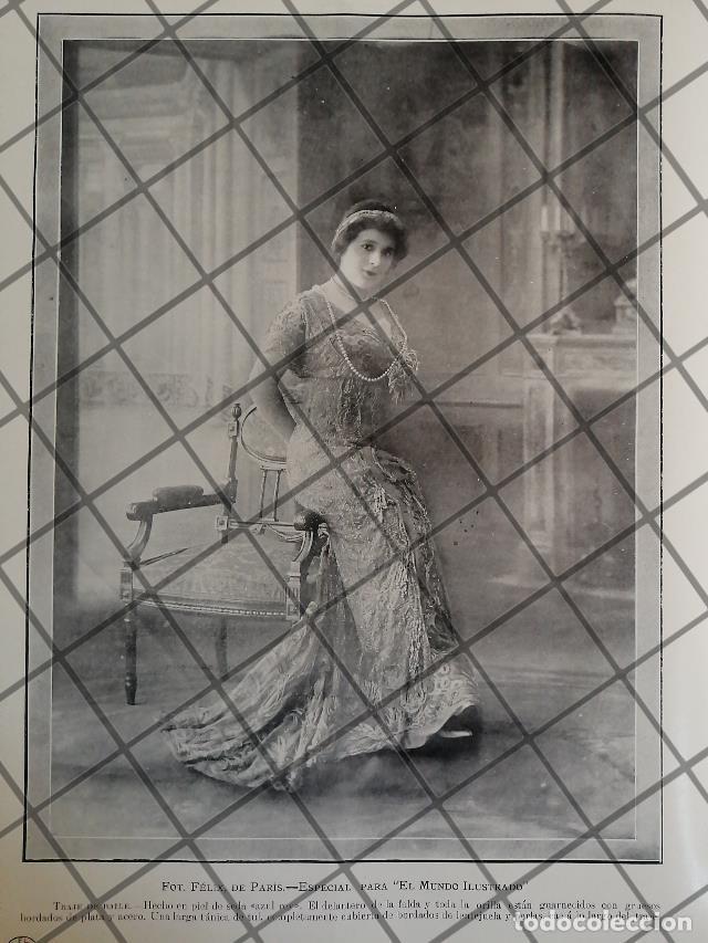 Sammeln von Plakaten: CARTEL ANTIGUO 1910 VESTIDOS DE LUJO CASA FELIX DE PARIS 17