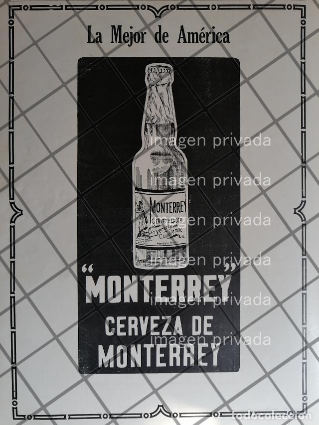 Sammeln von Plakaten: CARTEL PUBLICITARIO ANTIGUO CERVEZA MONTERREY 1910