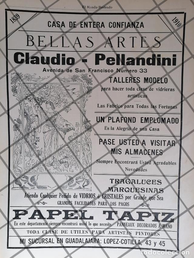 Sammeln von Plakaten: CARTEL ANTIGUO CASA CLAUDIO PELLANDINI 1910 /16