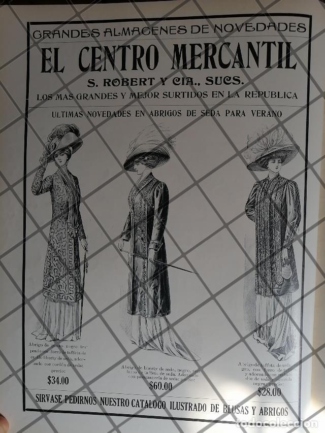 Collectionnisme d'affiches: CARTEL ANTIGUO TIENDA EL CENTRO MERCANTIL 1910 -20