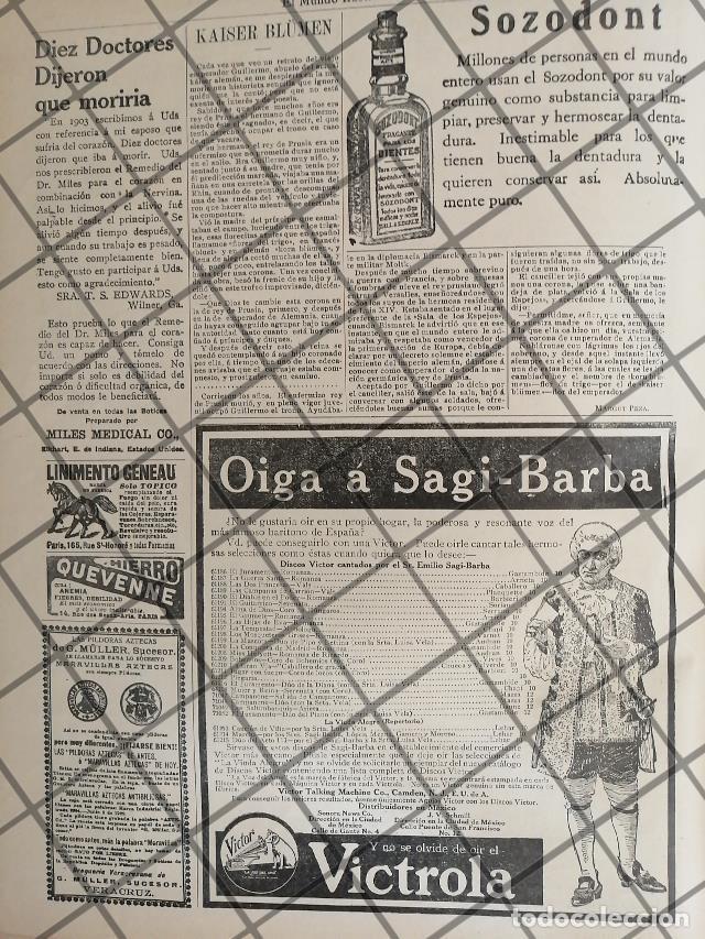 Collectionnisme d'affiches: CARTEL ANTIGUO GRAMOFONO VICTROLA Y SAGI BARBA 1910