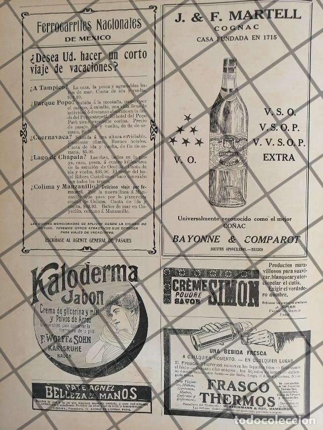 Collectionnisme d'affiches: CARTEL ANTIGUO 1910 FERROCARRILES NACIONALES Y MAS