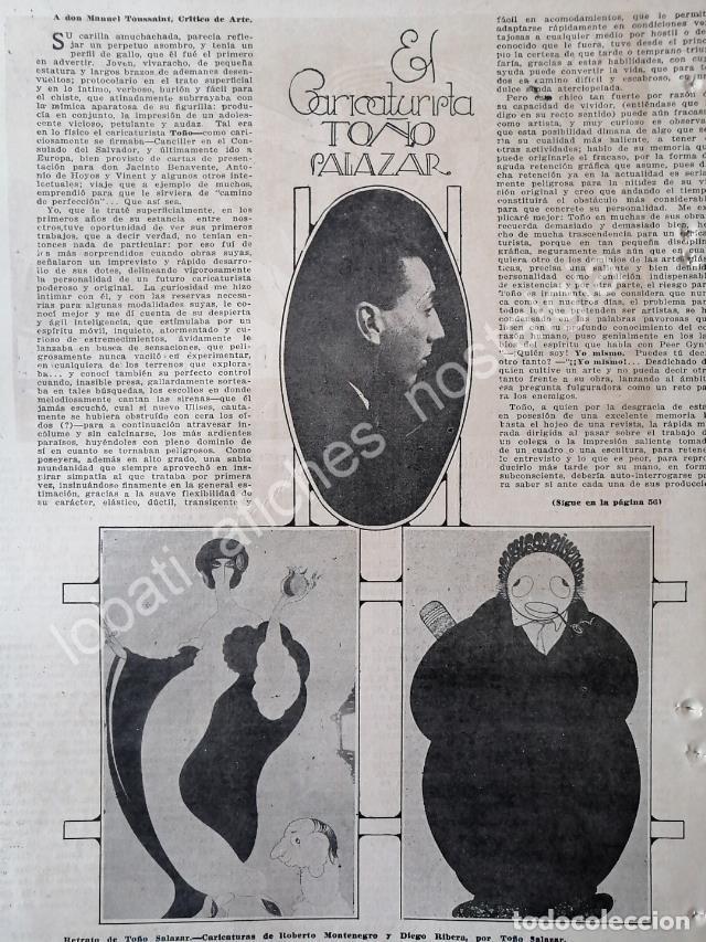 Collectionnisme d'affiches: CARTEL ANTIGUO ORIGINAL DE EL CARICATURISTA TO&Ntilde;O SALAZAR 1922 / MUY RARO