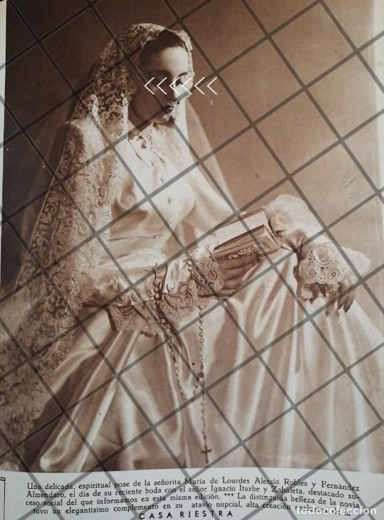 Collectionnisme d'affiches: AFICHE ANTIGUO BODA DE MARIA DE LOURDES ALESSIO ROBLES