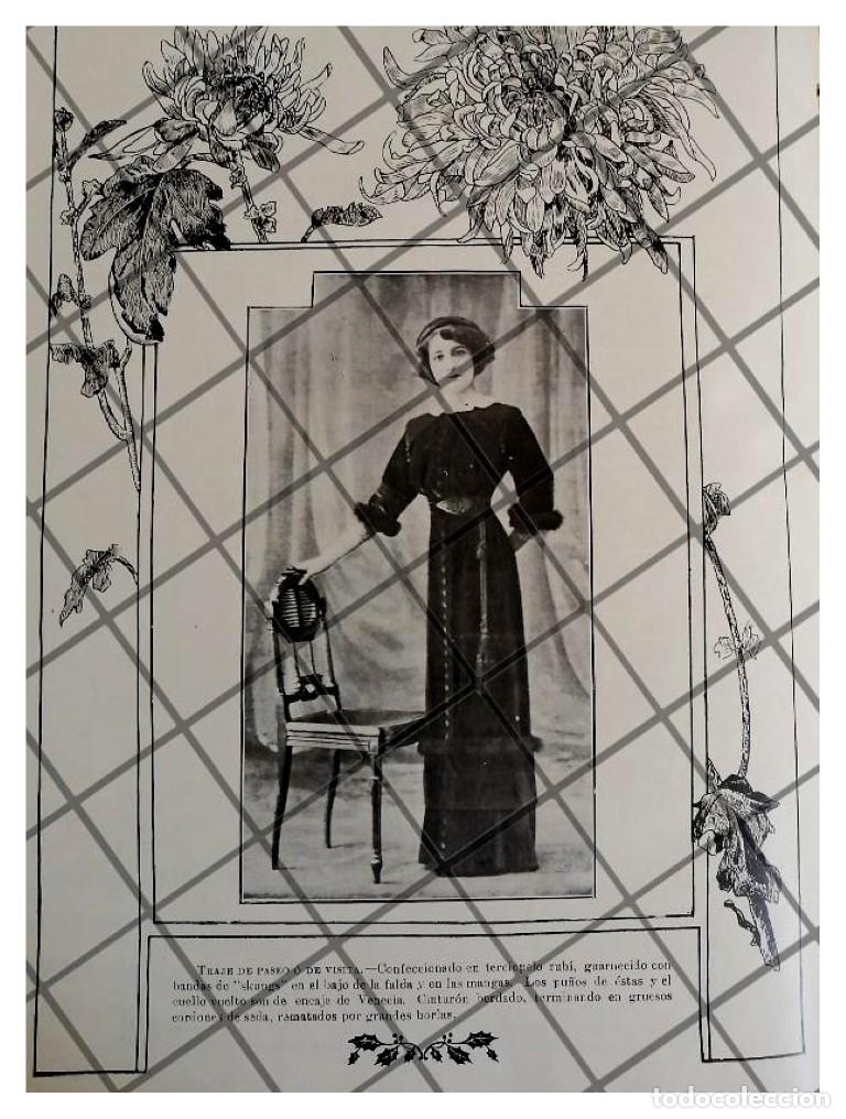 Collectionnisme d'affiches: CARTEL ANTIGUO 1910 VESTIDOS -45