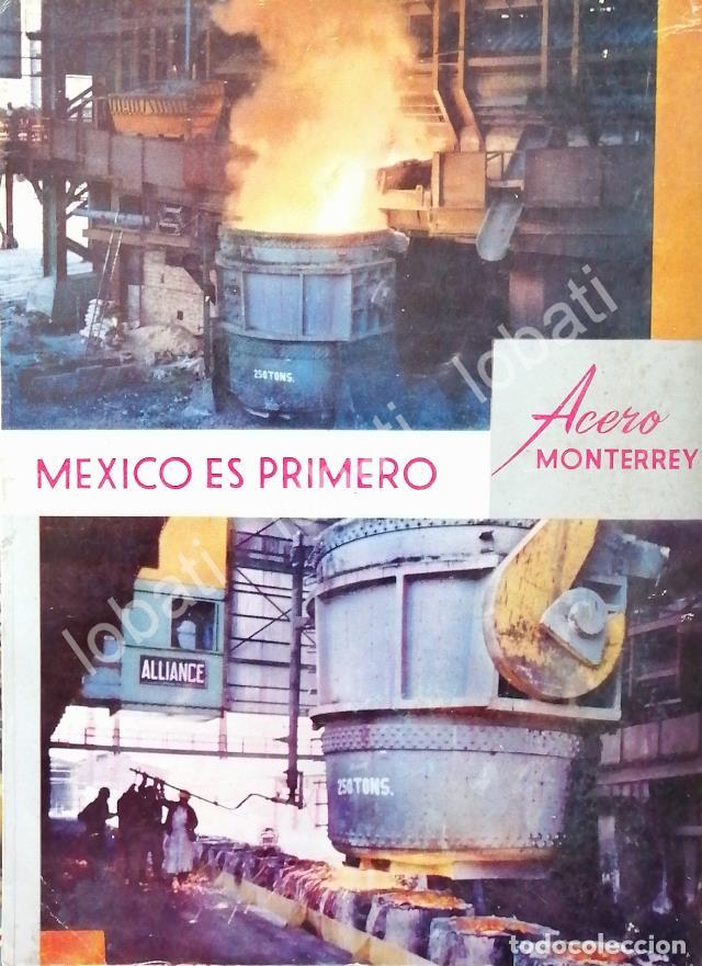 Collectionnisme d'affiches: CARTEL ANTIGUO ORIGINAL DE CIA. FUNDIDORA MONTERREY 1962 /276