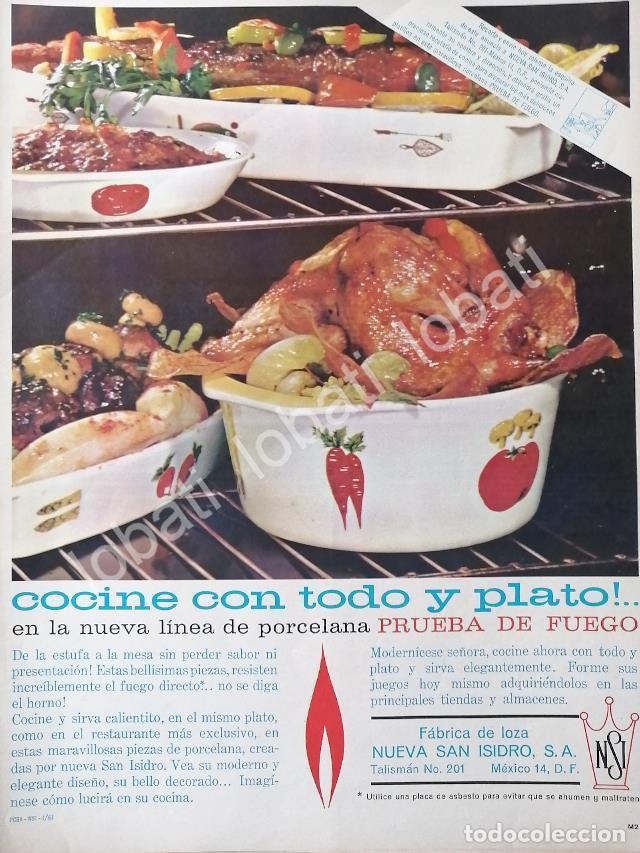 Collectionnisme d'affiches: CARTEL ANTIGUO ORIGINAL DE FABRICA DE LOZA NUEVA SAN ISIDRO S.A 1963 /329 MUY RARO