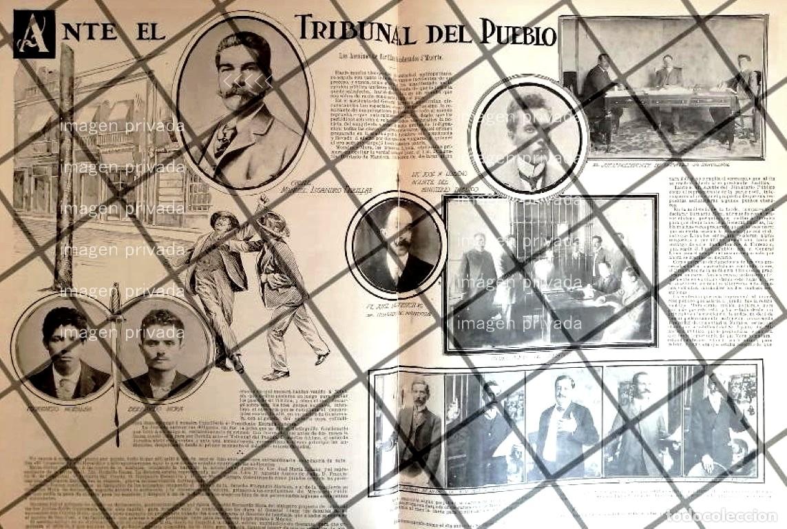 Collectionnisme d'affiches: AFICHE ANTIGUO 1907 JUICIO EL CASO MANUEL LISANDRO BARILLAS