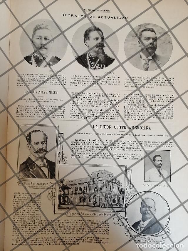 Collectionnisme d'affiches: AFICHE ANTIGUO BERNARDO REYES Y OTROS MILITARES 1907