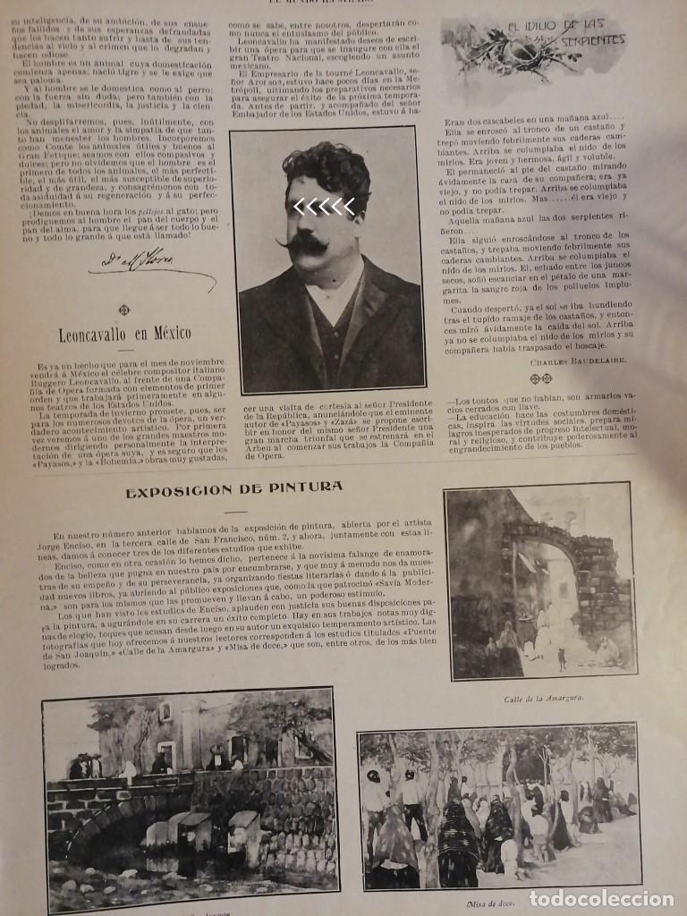 Collectionnisme d'affiches: AFICHE ANTIGUO RUGGERO LEONCAVALLO EN MEXICO 1907
