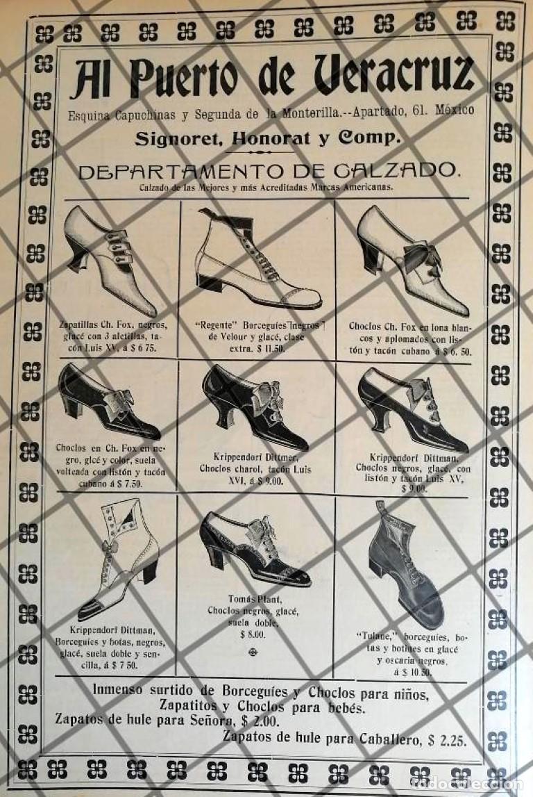 Collectionnisme d'affiches: PUBLICIDAD ANTIGUA TIENDA EL PUERTO DE VERACRUZ 1907 /18
