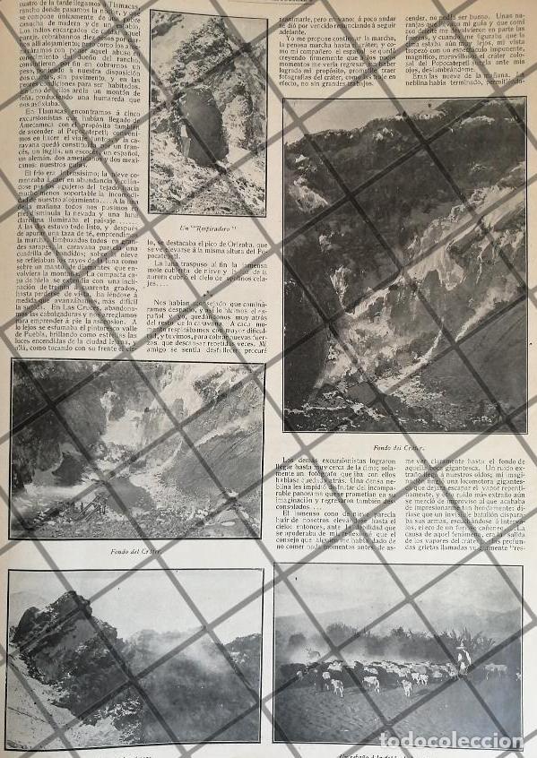 Collectionnisme d'affiches: AFICHE ANTIGUO PAUL ELLE Y EL POPOCATEPETL 1907