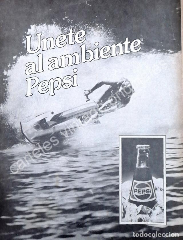 Poster collecting: CARTEL ANTIGUO ORIGINAL DE PEPSI 1976 UNETE AL AMBIENTE PEPSI /29