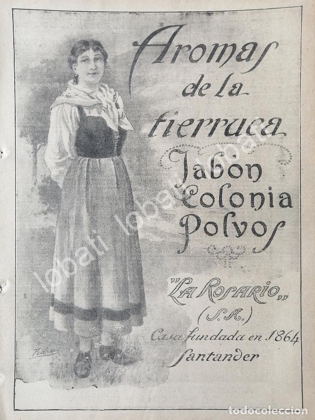 Poster collecting: CARTEL ANTIGUO ORIGINAL DE JABON Y POLVOS LA ROSARIO 1913 /No70