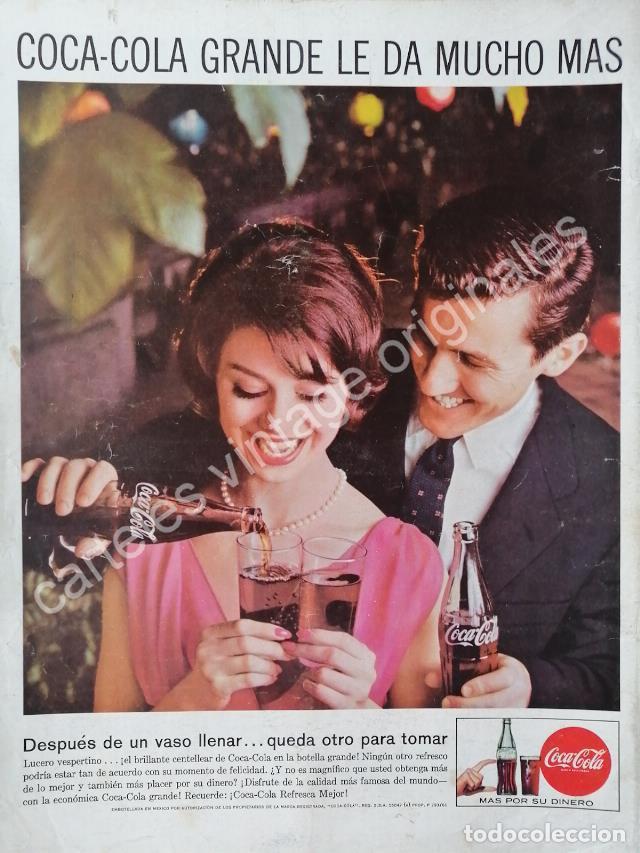 Poster collecting: CARTEL ANTIGUO ORIGINAL DE COCA COLA 1960s