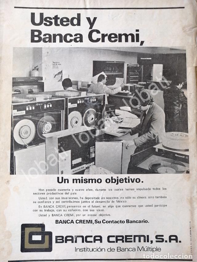 Collectionnisme d'affiches: CARTEL ANTIGUO ORIGINAL DE BANCO. BANCA CREMI S.A 1978 /195