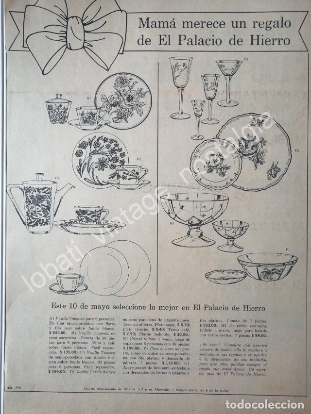Collectionnisme d'affiches: CARTEL ANTIGUO ORIGINAL DE TIENDA EL PALACIO DE HIERRO MAYO 1967