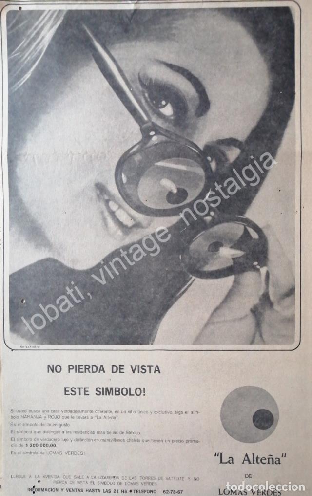 Collectionnisme d'affiches: CARTEL ANTIGUO ORIGINAL DE COLONIA LA ALTE&Ntilde;A, INMOBILIARIA LOMAS VERDES 1967