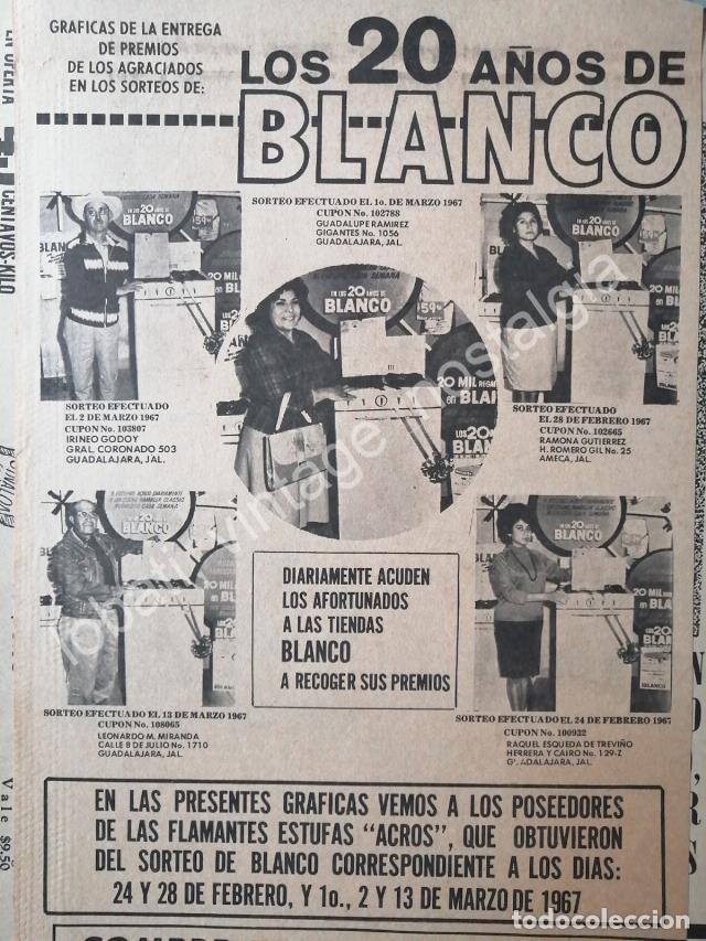 Collectionnisme d'affiches: CARTEL ANTIGUO ORIGINAL DE TIENDA BLANCO 1967 20 ANIVERSARIO