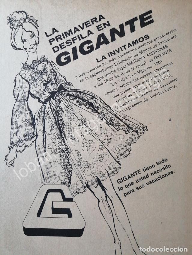 Collectionnisme d'affiches: CARTEL ANTIGUO ORIGINAL DE TIENDA GIGANTE 1969 PRIMAVERA