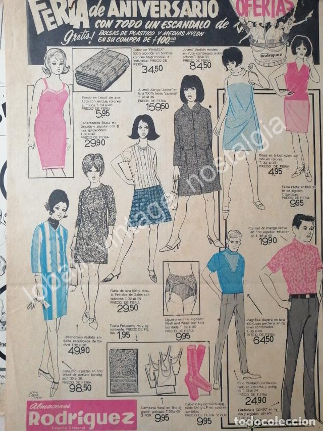 Collectionnisme d'affiches: CARTEL ANTIGUO ORIGINAL DE TIENDA ALMACENES RODRIGUEZ DE PUEBLA 1967