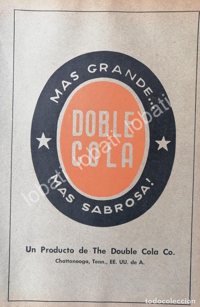 Collectionnisme d'affiches: CARTEL ANTIGUO ORIGINAL DE MINI CARTEL REFRESCOS DOBLE COLA 1955 / 400