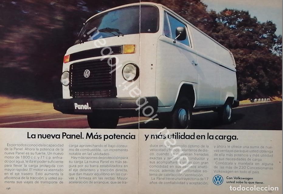 Collectionnisme d'affiches: CARTEL ANTIGUO ORIGINAL DE AUTOS VOLKSWAGEN COMBI 1970s /635